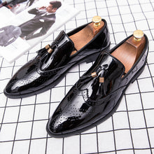 Load image into Gallery viewer, Hot  Men Tassel Pointed Men Formal Shoes Comfortable Loafers Male Wedding Party Flat Shoes Plus Size 38-47 Drop shipping - LiveTrendsX
