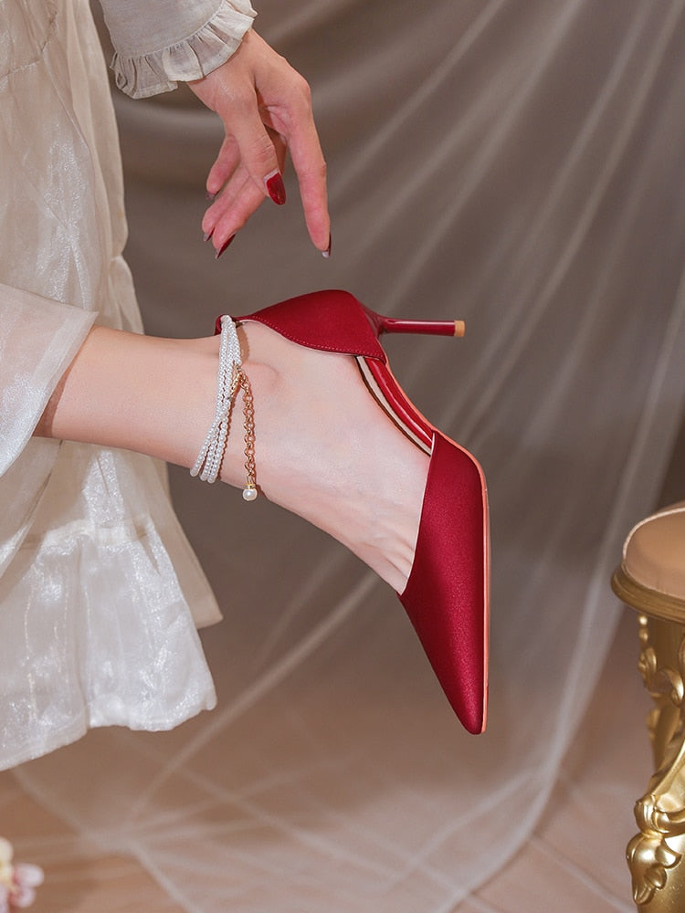 High Sense Wedding Dress Bride Shoes