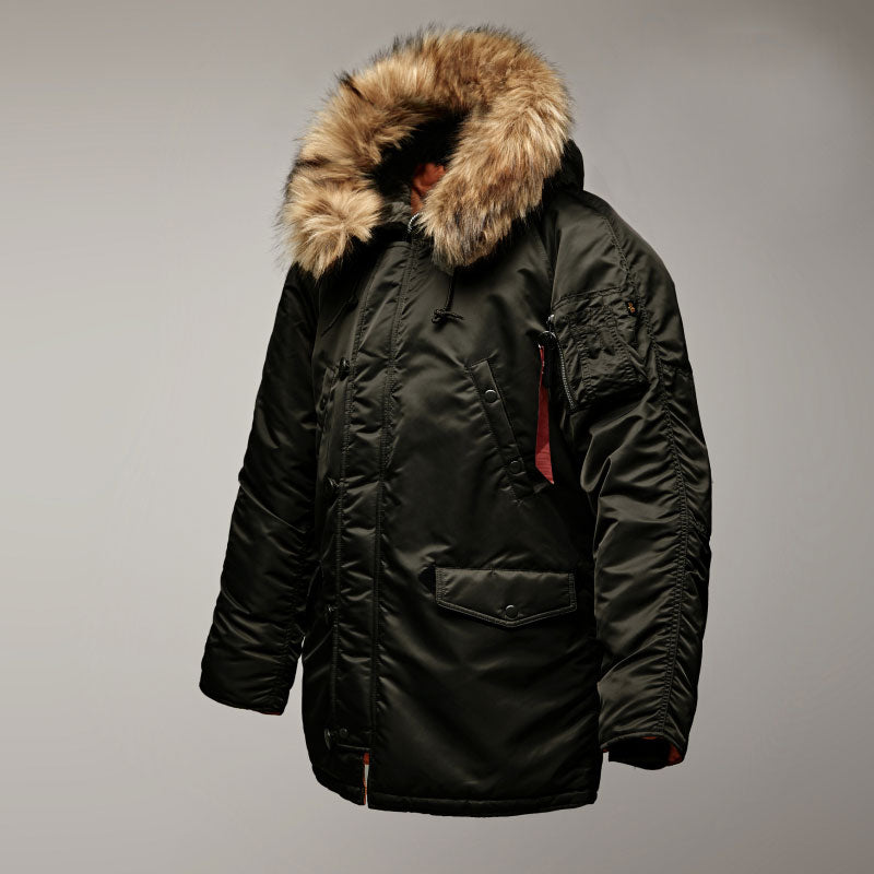 Men winter standard jacket classic for extreme cold weather waterproof coat