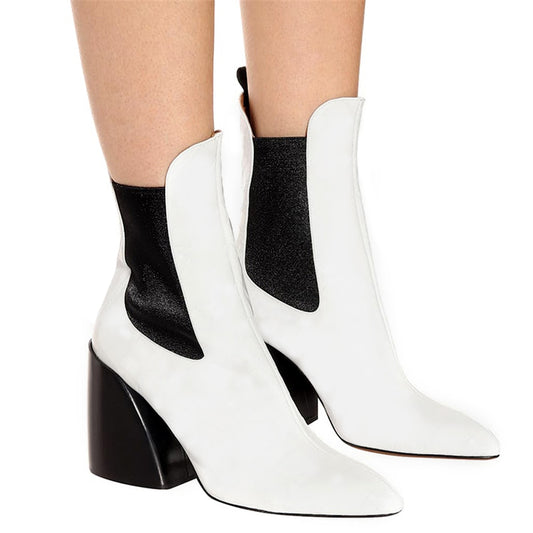 New 33-43 Luxury Brand Designer Booties Ladies Quality Genuine Leather Ankle Boots Women 2020 High Heel Shoes Woman - LiveTrendsX