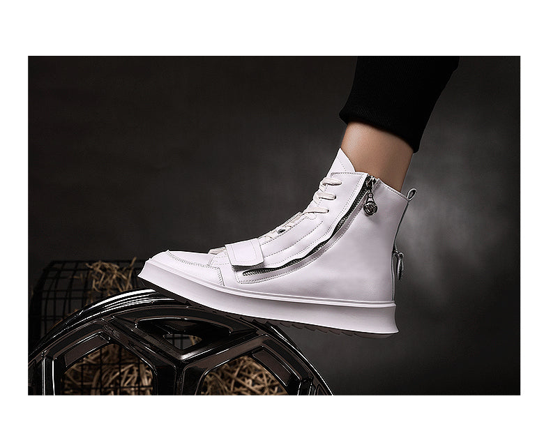 HighQuality PU leather Men Boots Winter Waterproof Ankle Boots Martin Boots Outdoor Casual Waterproof Adult Flats Erkek Ayakkabi - LiveTrendsX