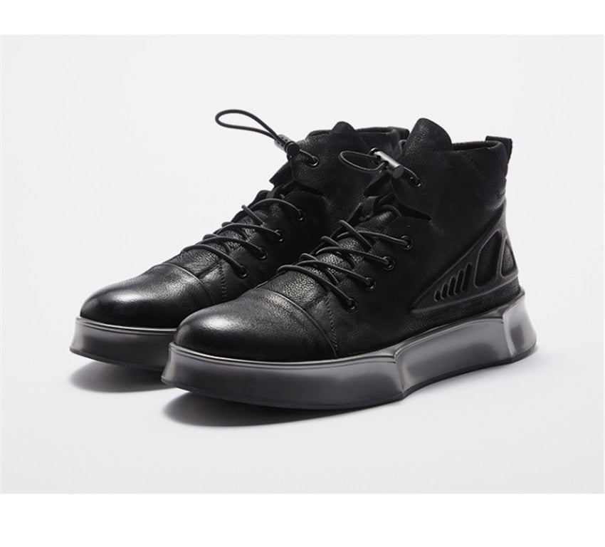 Genuine Leather Boots Men  Martins Boot Men Shoes Luxury Brand Formal Shoes Men Fashion Winter Shoes Men Fur - LiveTrendsX