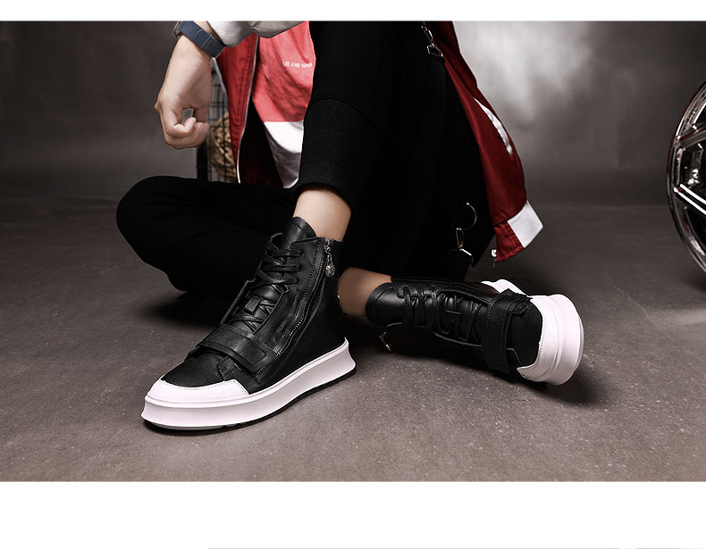 HighQuality PU leather Men Boots Winter Waterproof Ankle Boots Martin Boots Outdoor Casual Waterproof Adult Flats Erkek Ayakkabi - LiveTrendsX