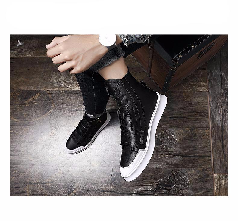 HighQuality PU leather Men Boots Winter Waterproof Ankle Boots Martin Boots Outdoor Casual Waterproof Adult Flats Erkek Ayakkabi - LiveTrendsX