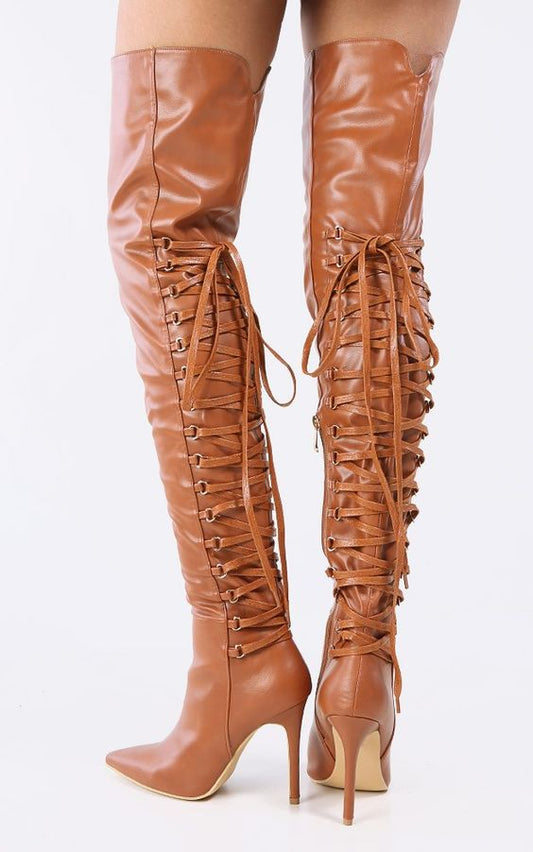 レディースファッション オーバーニーブーツ