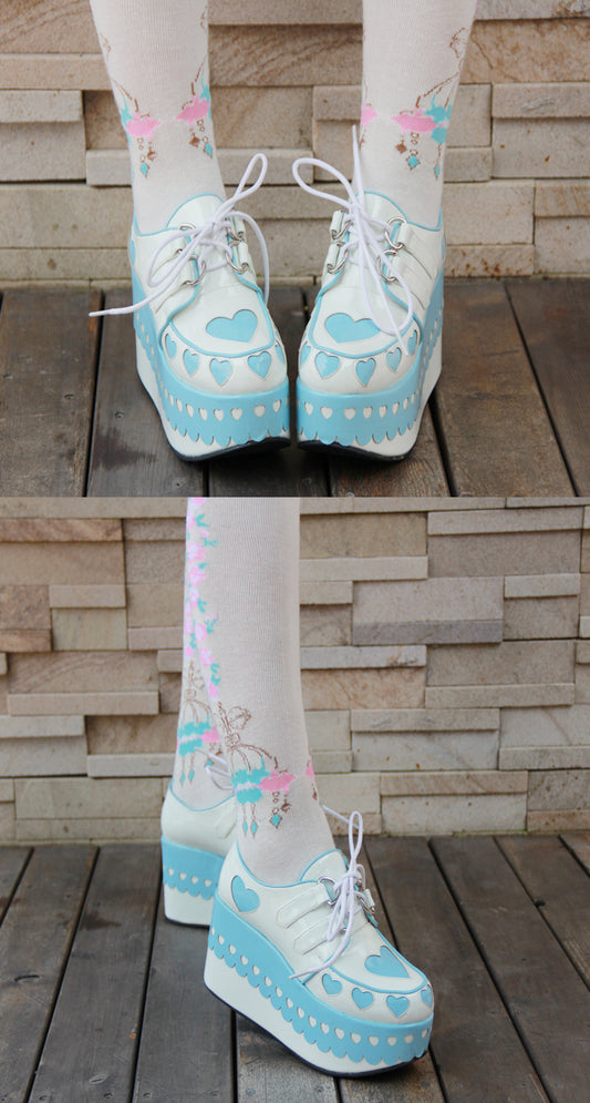 Lovely Sweetheart Platform Heels Lolita Princess Gothic Cosplay Japanese Harajuku Style Girls Shoes - LiveTrendsX