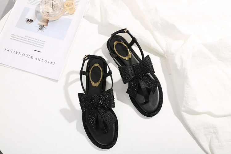 women sandals silk diamond shoes summer fashional  really luxury designer comfortable shoes female - LiveTrendsX