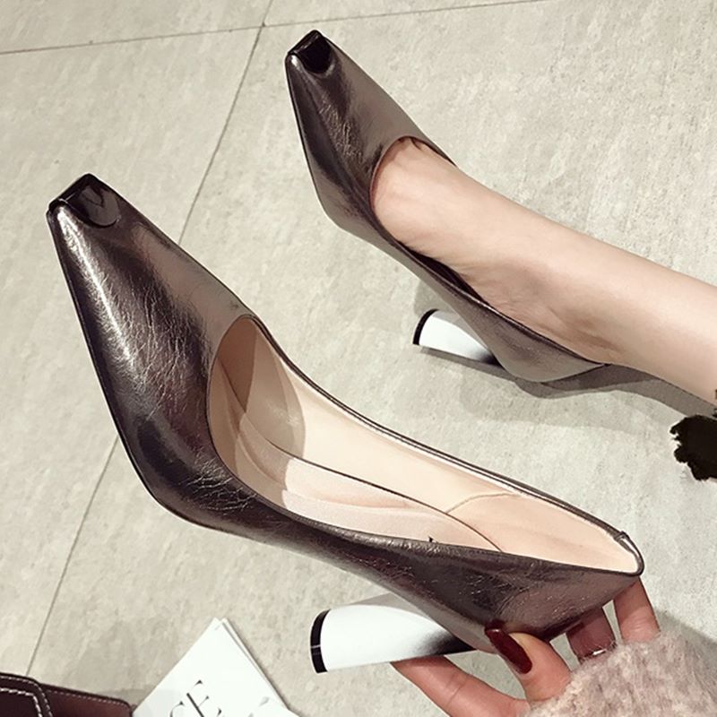 metal toe sexy high heels party women shoes high quality women high heel shoes office ladies shoes women heels - LiveTrendsX