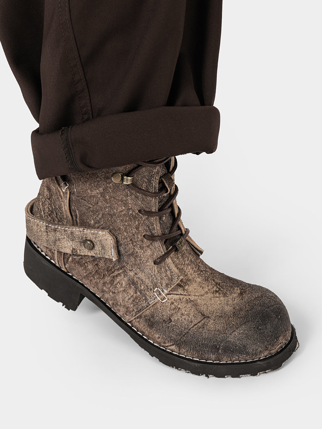 Niche high top handmade tooling men's and women's boots