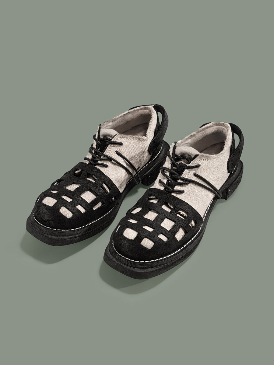 Niche youth retro design breathable canvas men's shoes