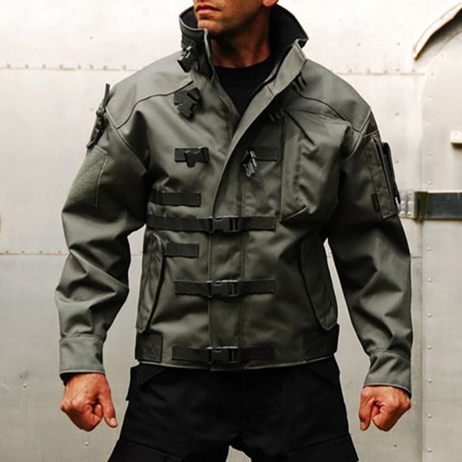 Men Outdoor Multi-pocket Wear-resistant Bomber Jackets