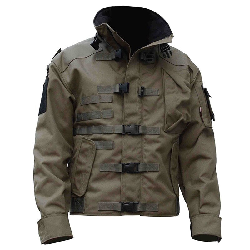 Men Outdoor Multi-pocket Wear-resistant Bomber Jackets