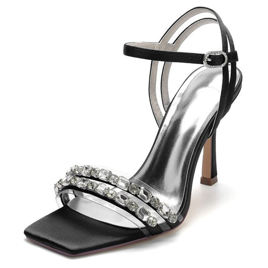 High Heel Crystals Wedding Sandals Shoes