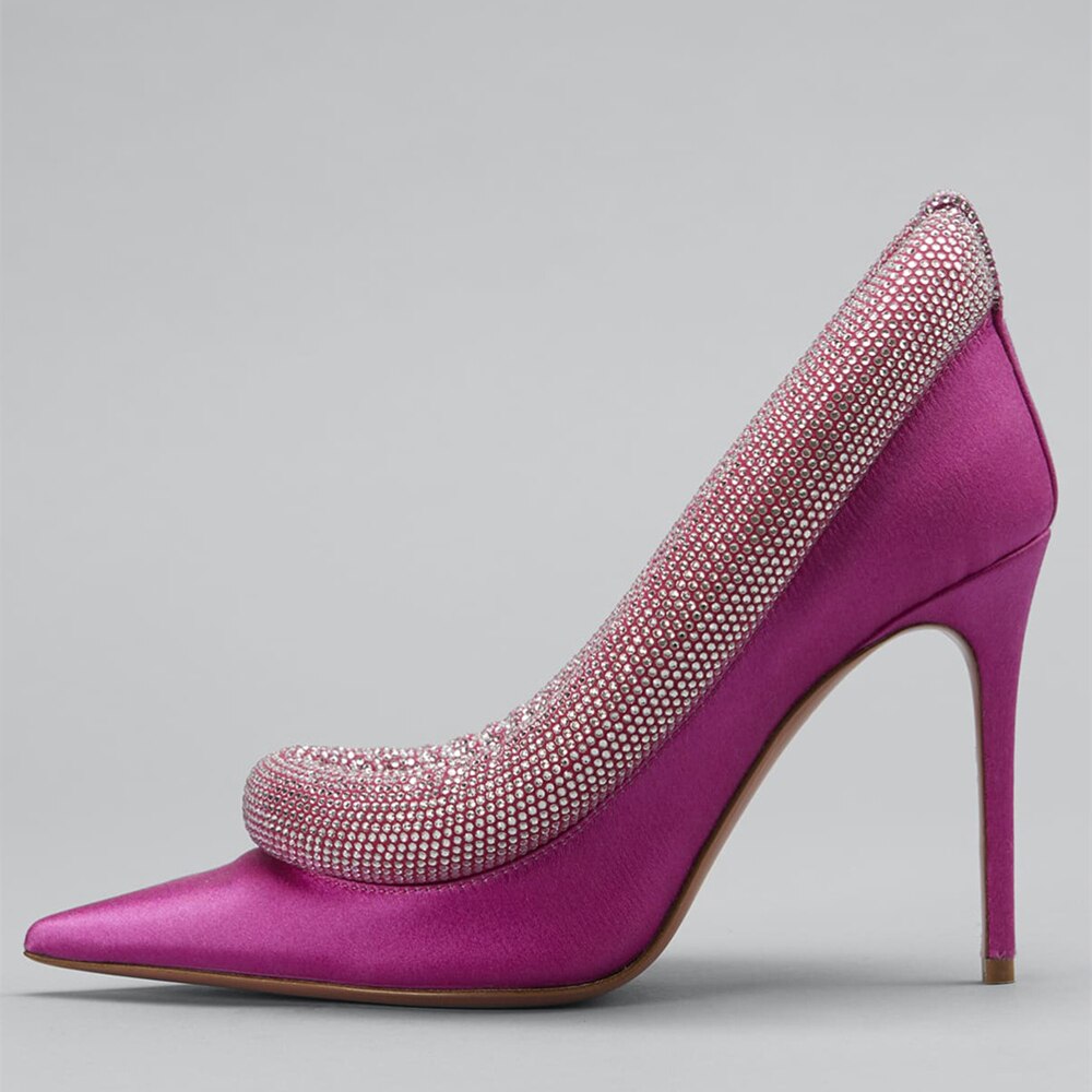 Women's Artificial Rhinestone Party Wedding Fairy Single Shoes