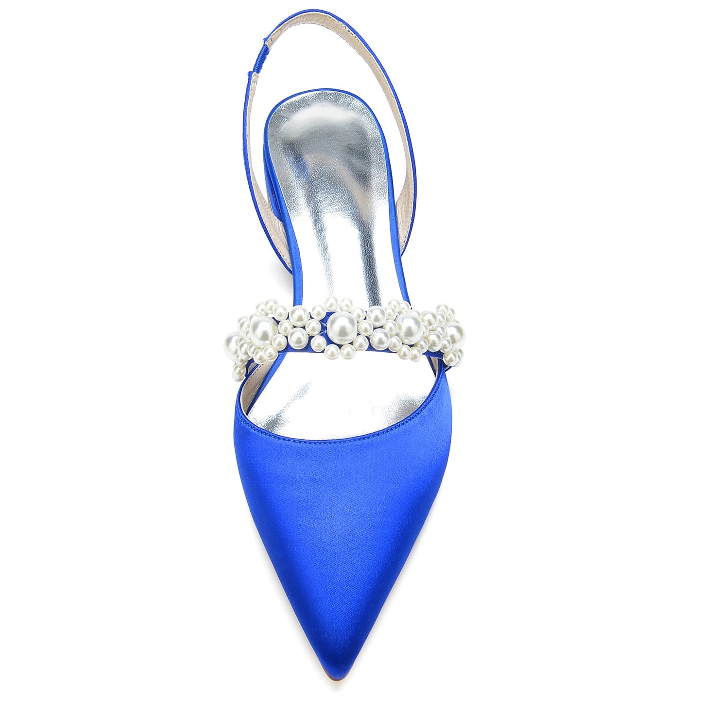 Pearls Strap Elegant Bridal Wedding Party Cocktail Shoes