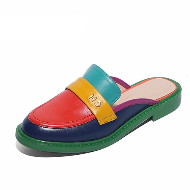 Women Round Toe Slip On Penny Loafers