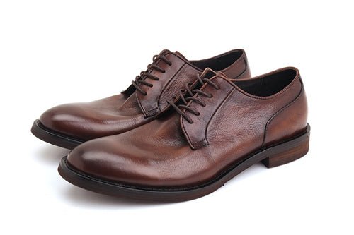 British leather retro pointed toe casual shoes - LiveTrendsX