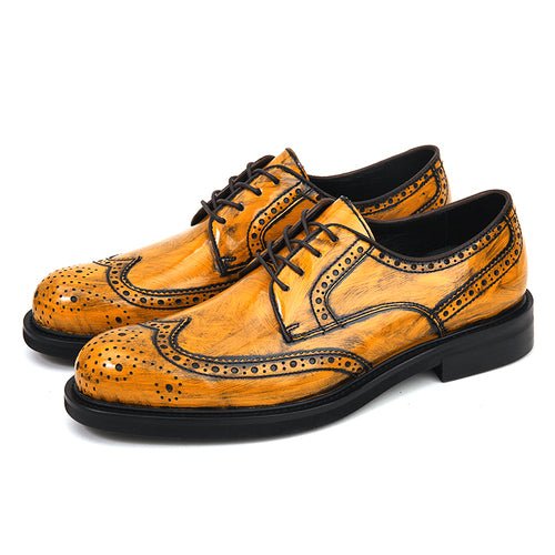 British retro handmade casual leather shoes - LiveTrendsX