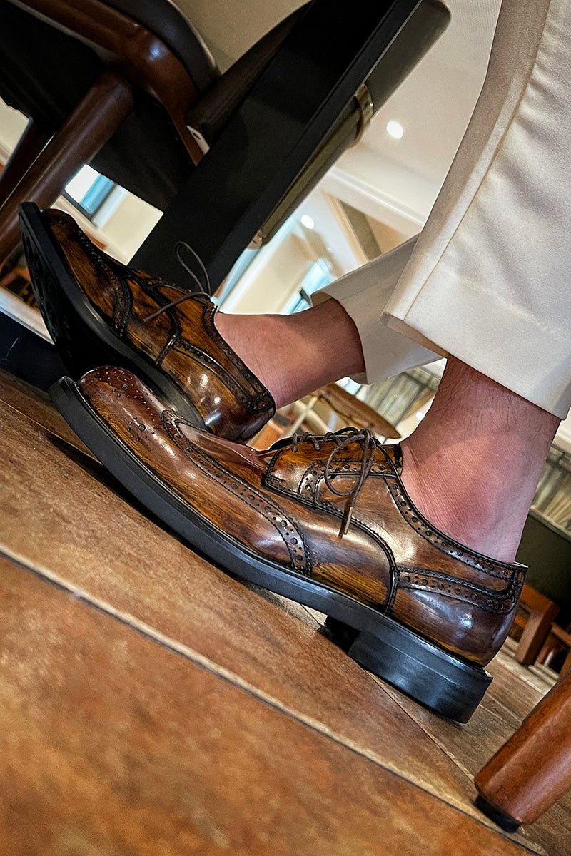 British retro handmade casual leather shoes - LiveTrendsX