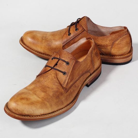 British trendy casual leather shoes soft bottom brogue shoes - LiveTrendsX