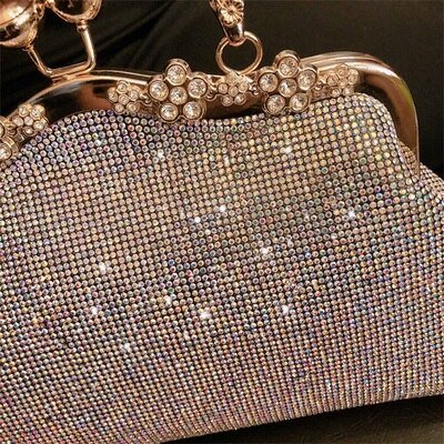 Diamond - encrusted ladies banquet rhinestone small bag - LiveTrendsX