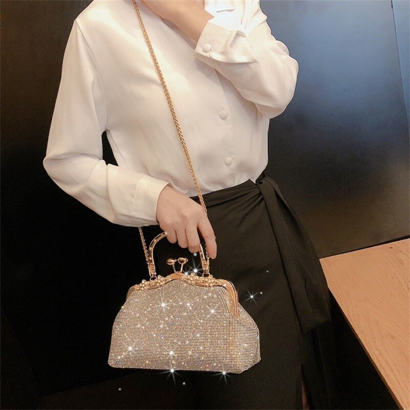 Diamond - encrusted ladies banquet rhinestone small bag - LiveTrendsX
