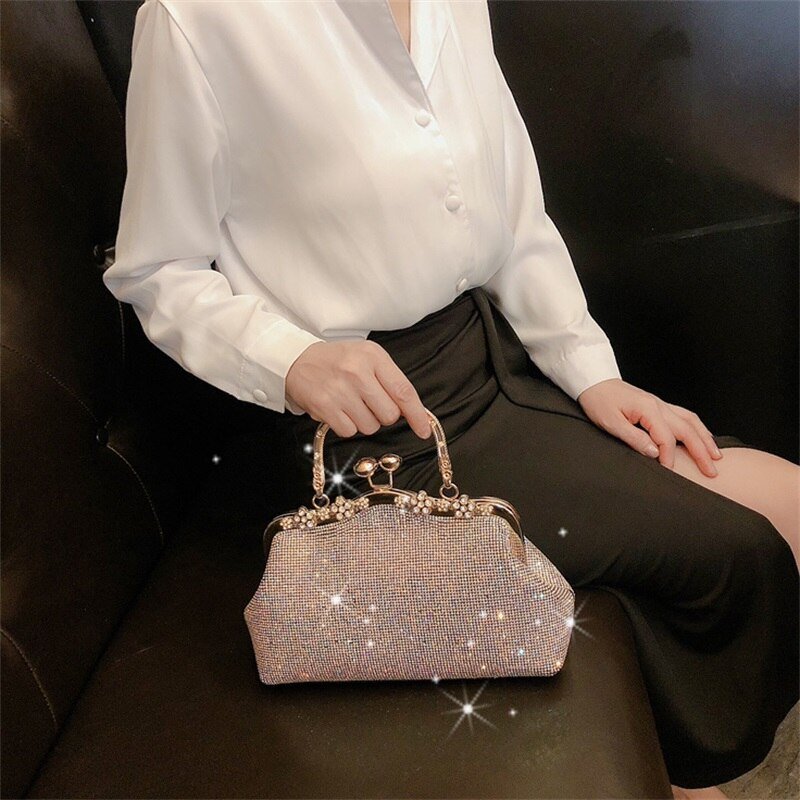 Diamond - encrusted ladies banquet rhinestone small bag - LiveTrendsX