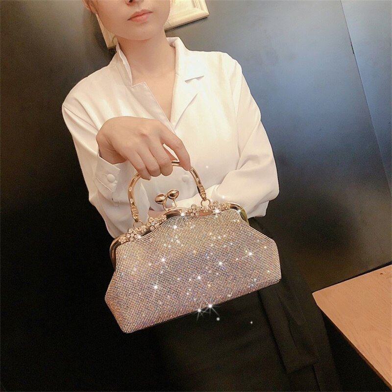 Diamond - encrusted ladies banquet rhinestone small bag - LiveTrendsX