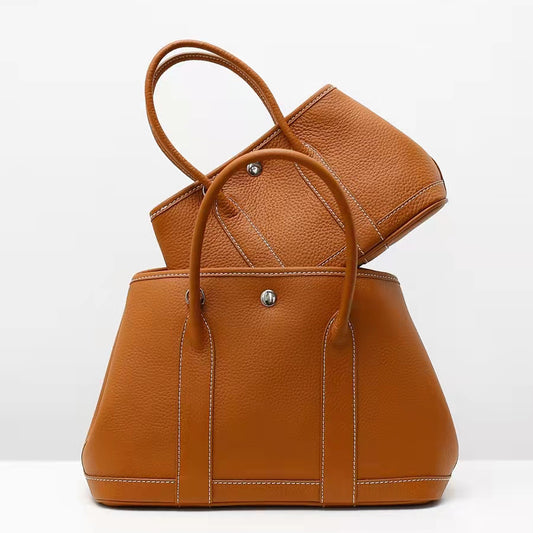 Casual totes bags Large capacity real leather handbag
