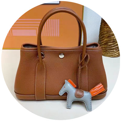 Large capacity real leather handbag