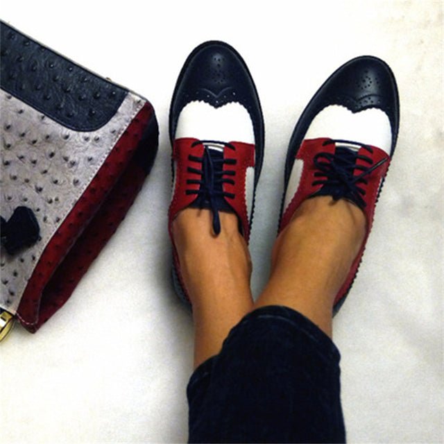Genuine Leather Oxford Shoes Loafers For Women - LiveTrendsX