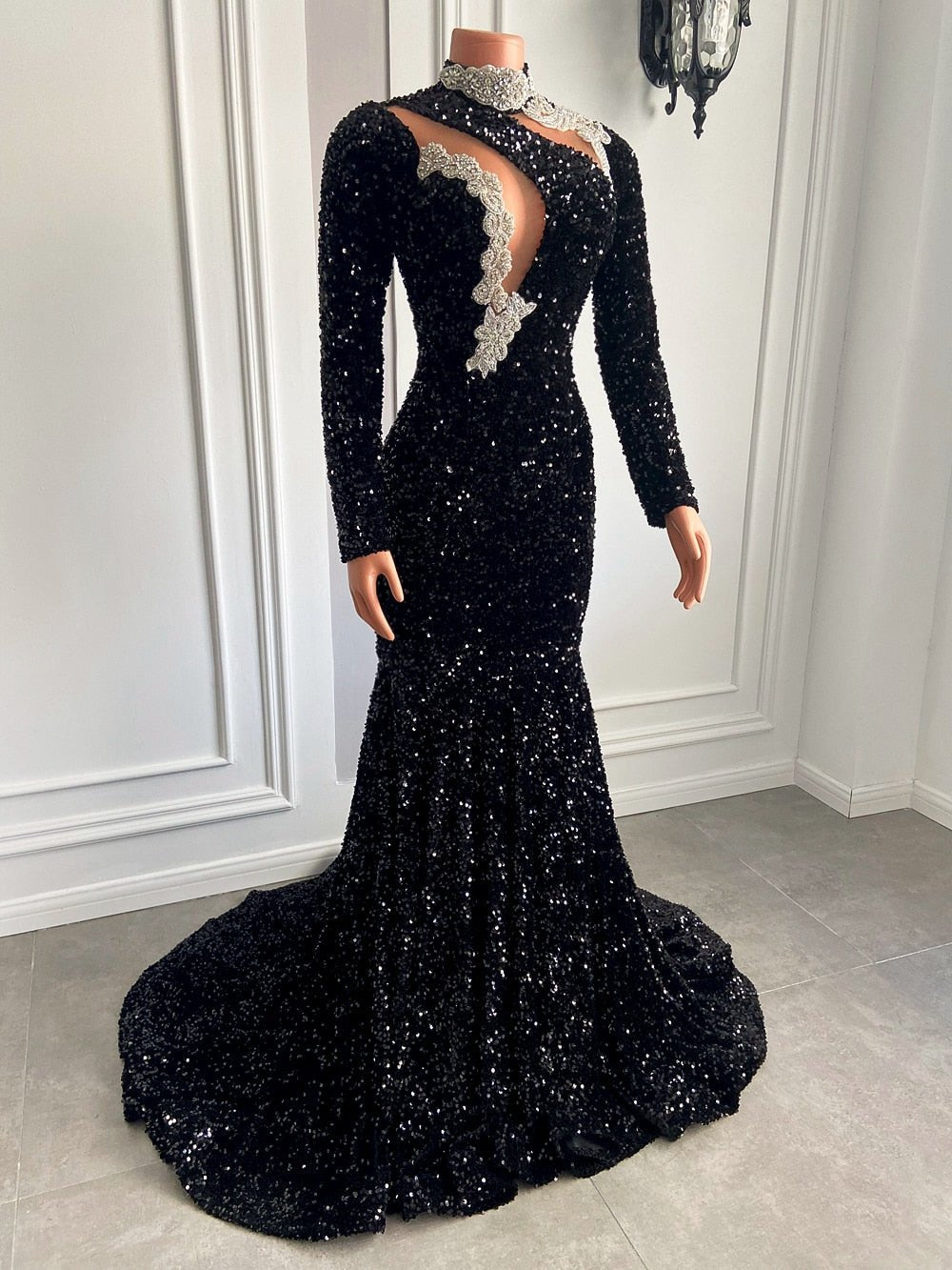 Girls Sparkly Sequined Prom Gala Gowns For Party - LiveTrendsX