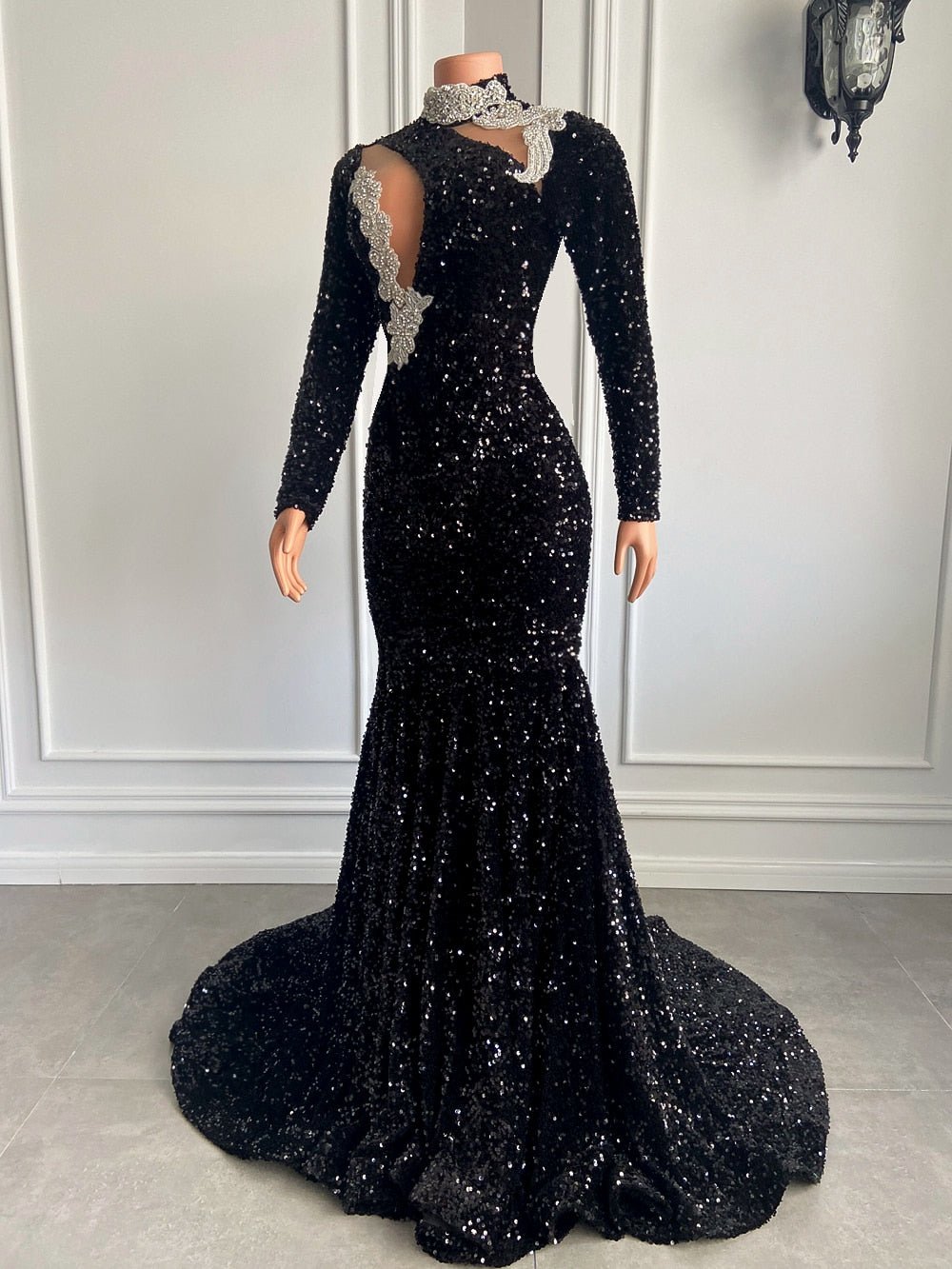 Girls Sparkly Sequined Prom Gala Gowns For Party - LiveTrendsX