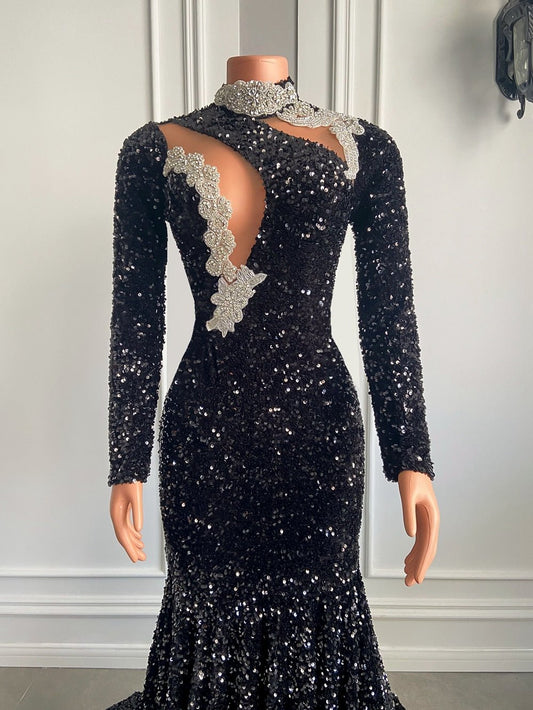 Girls Sparkly Sequined Prom Gala Gowns For Party - LiveTrendsX
