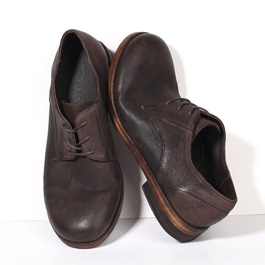 Handmade Leather Sole Round Toe Trend Casual Shoes - LiveTrendsX