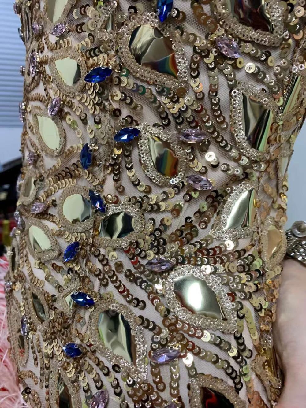 High Neck Feathers Short Prom Luxury Mini Dresses - LiveTrendsX