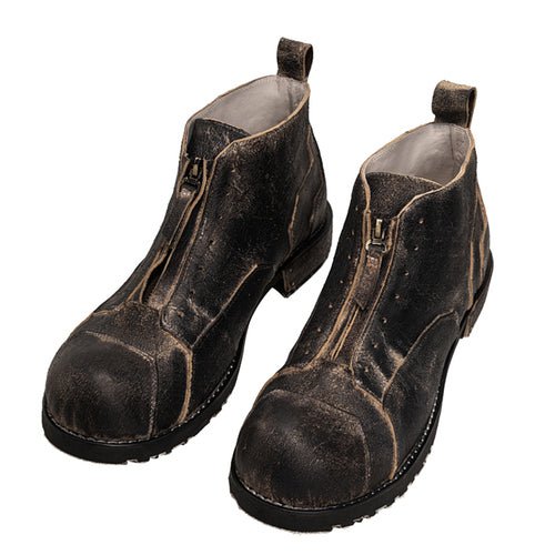 Lace - free zipper mid - cut men's and women's work boots - LiveTrendsX