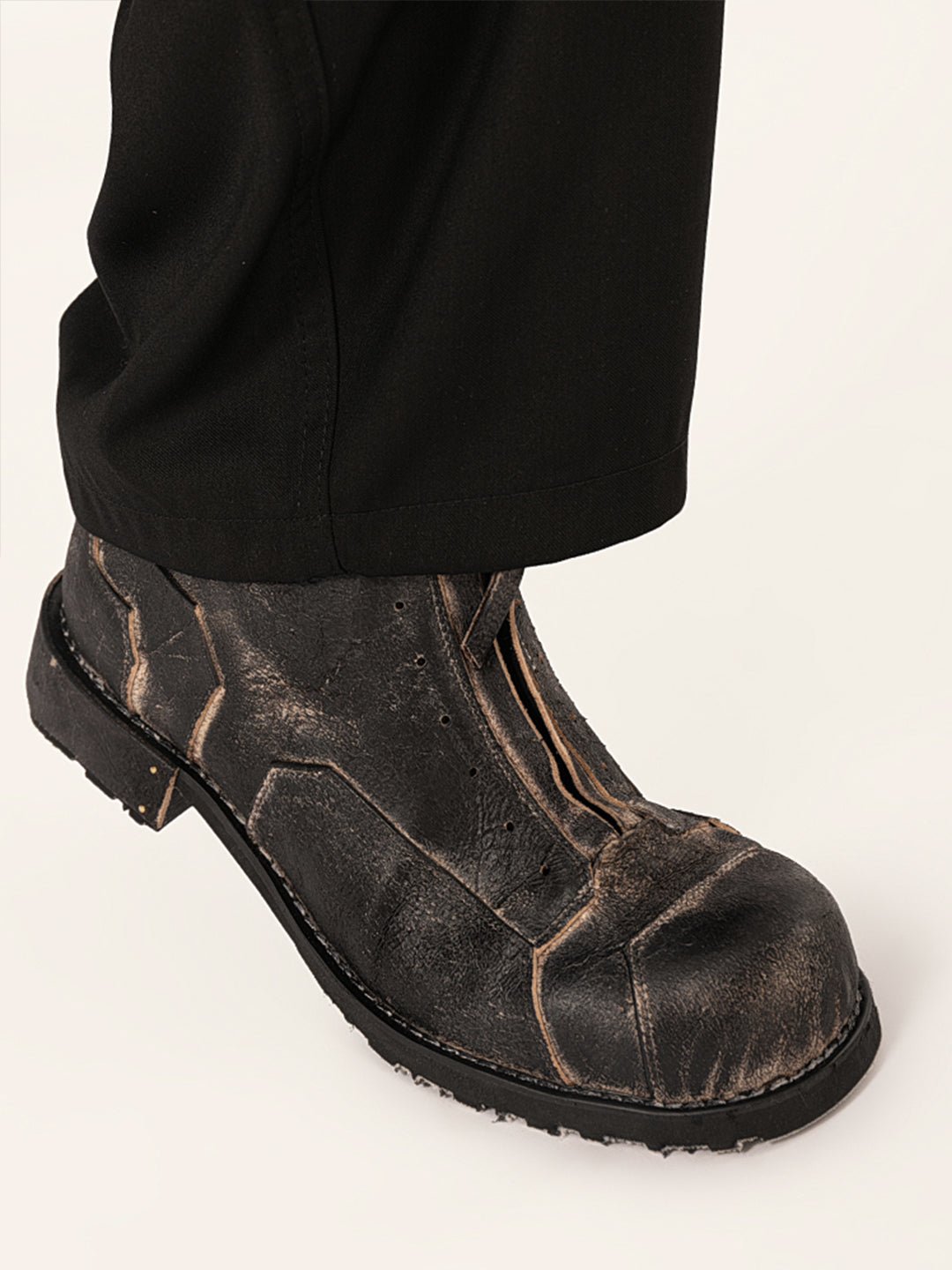 Lace - free zipper mid - cut men's and women's work boots - LiveTrendsX