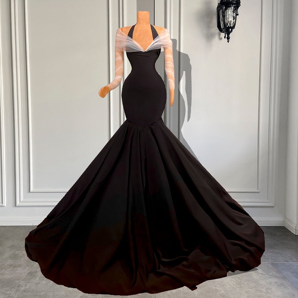 Long Sleeve Mermaid Style Women Formal Evening Party Gowns - LiveTrendsX