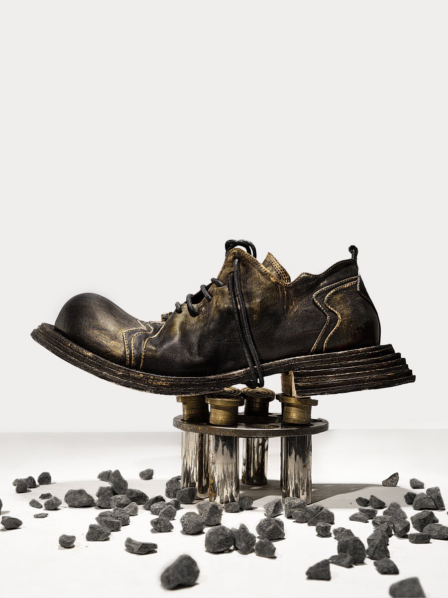 Luxury leather washing goodyear leather sole men's shoes - LiveTrendsX