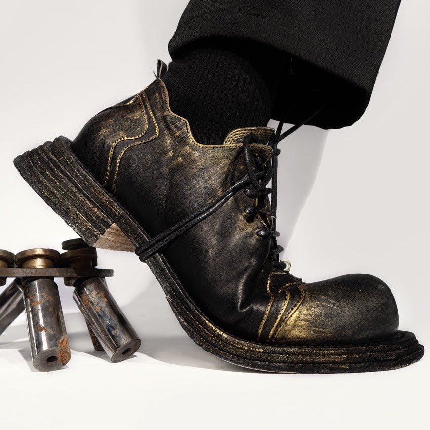 Luxury leather washing goodyear leather sole men's shoes - LiveTrendsX