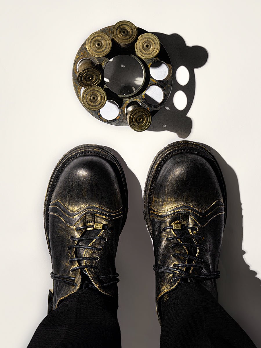 Luxury leather washing goodyear leather sole men's shoes - LiveTrendsX