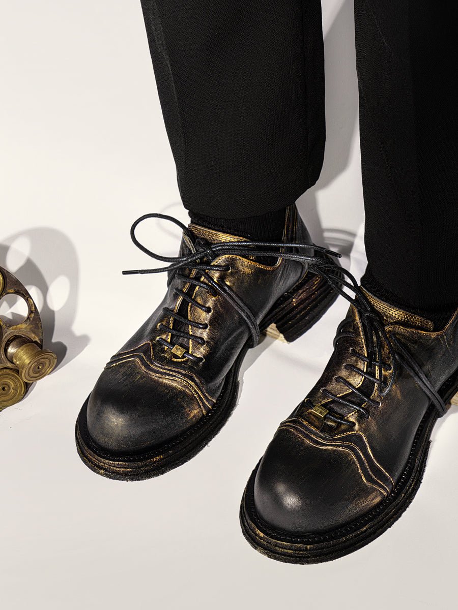 Luxury leather washing goodyear leather sole men's shoes - LiveTrendsX