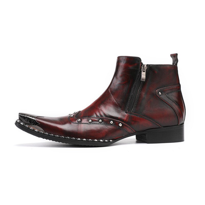 Man Pointed Toe Formal Boots Business Dress Shoes - LiveTrendsX