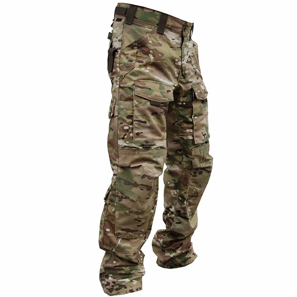 Men Military Multi - pocket Wear - resistant Army Cargo Trousers - LiveTrendsX
