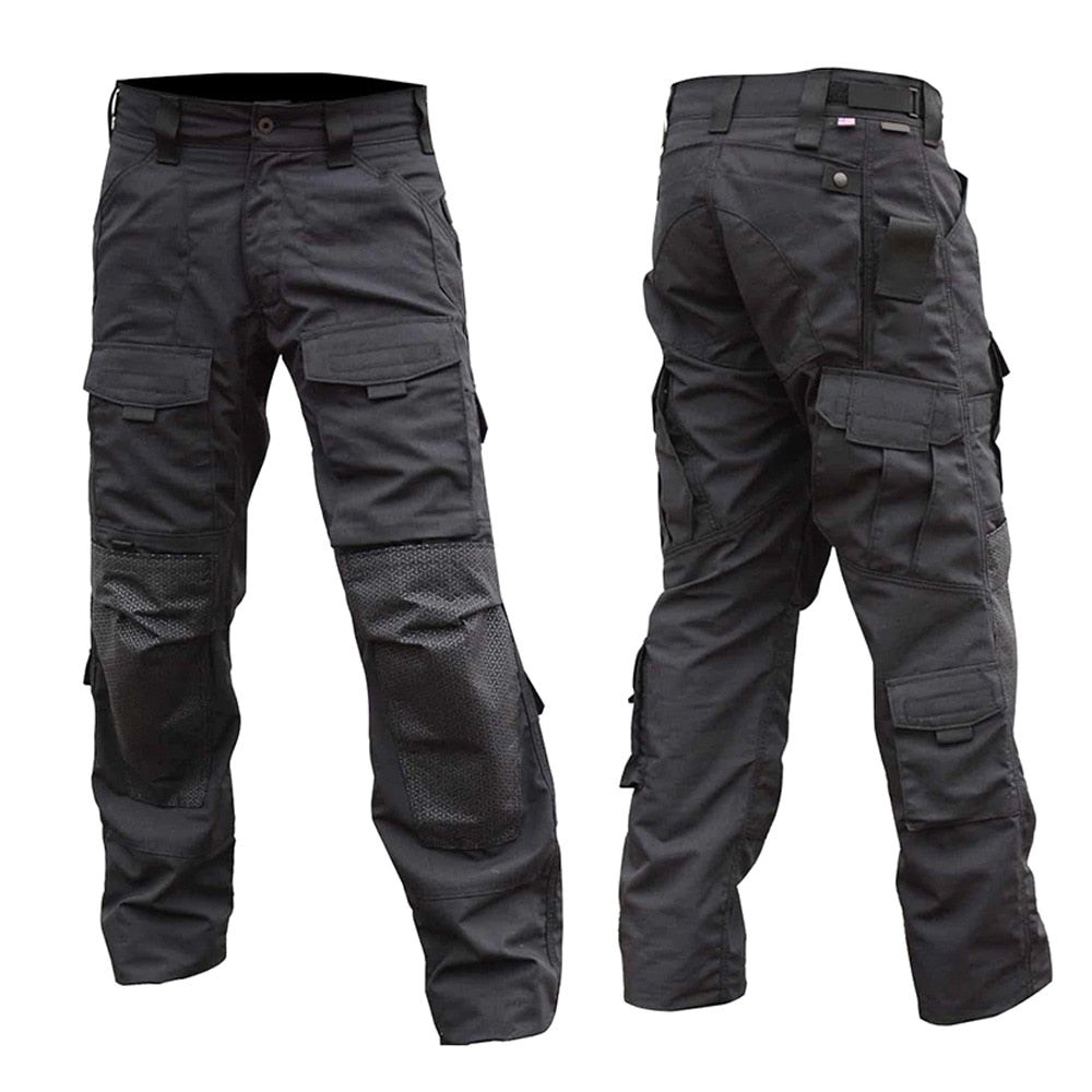 Men Military Multi - pocket Wear - resistant Army Cargo Trousers - LiveTrendsX