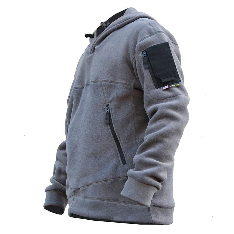 Men Outdoor Winter Warm Military Polar Fleece Hooded Sweatshirts - LiveTrendsX