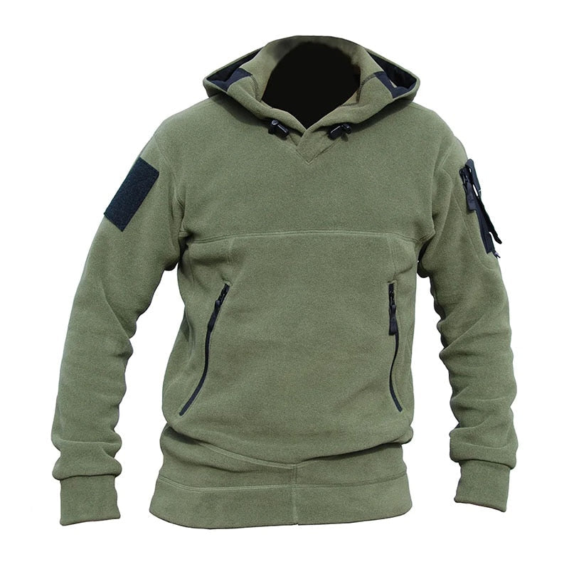 Men Outdoor Winter Warm Military Polar Fleece Hooded Sweatshirts - LiveTrendsX