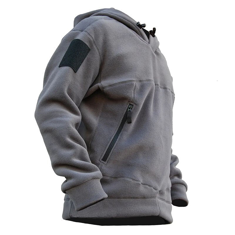 Men Outdoor Winter Warm Military Polar Fleece Hooded Sweatshirts - LiveTrendsX