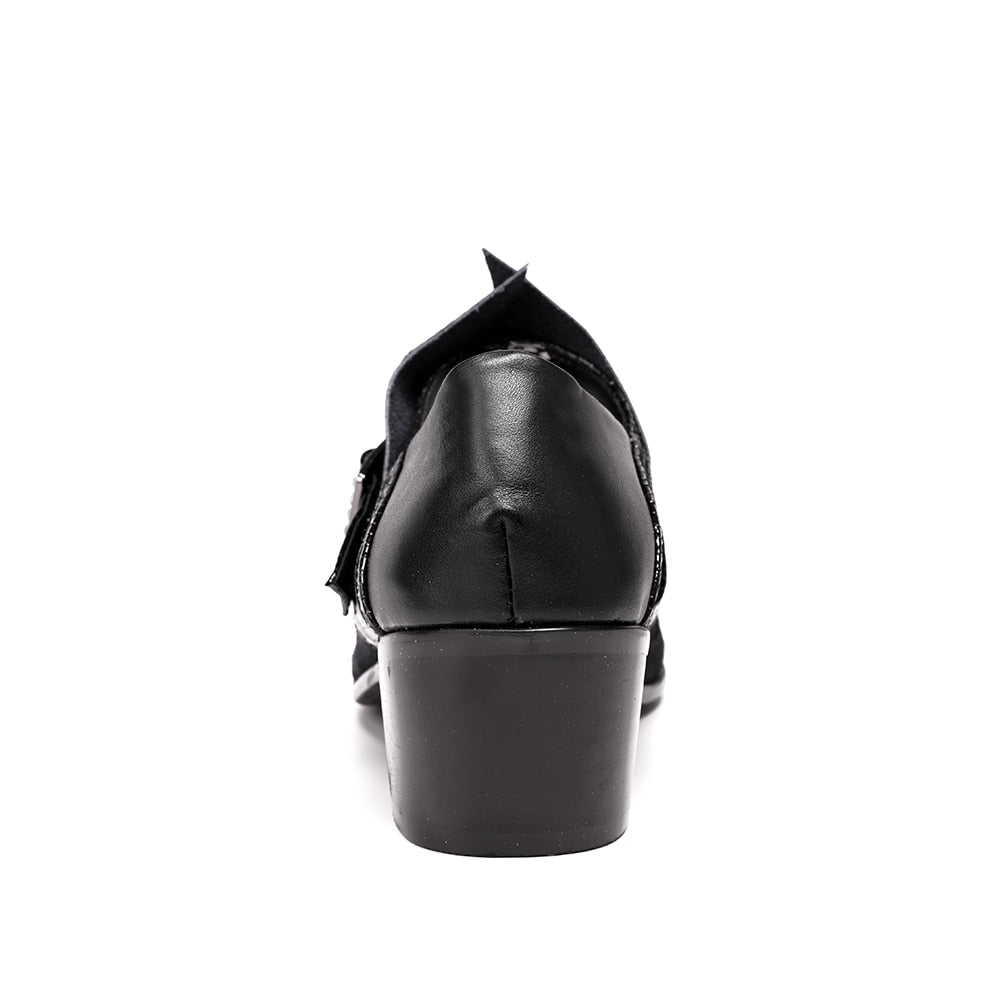 Men Oxfords Black Business Formal Shoes Buckle Wedding Shoes - LiveTrendsX